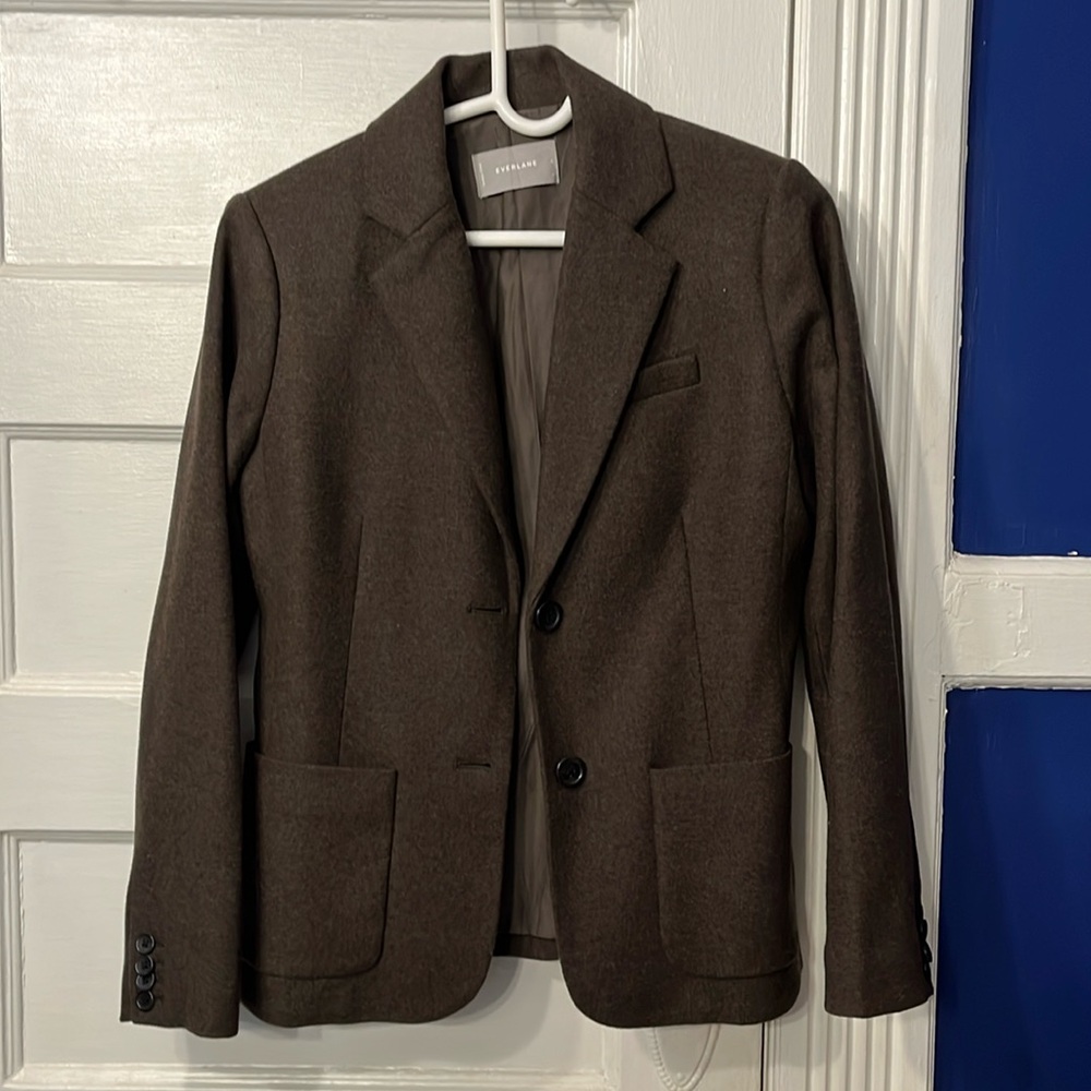 Classic olive green blazer